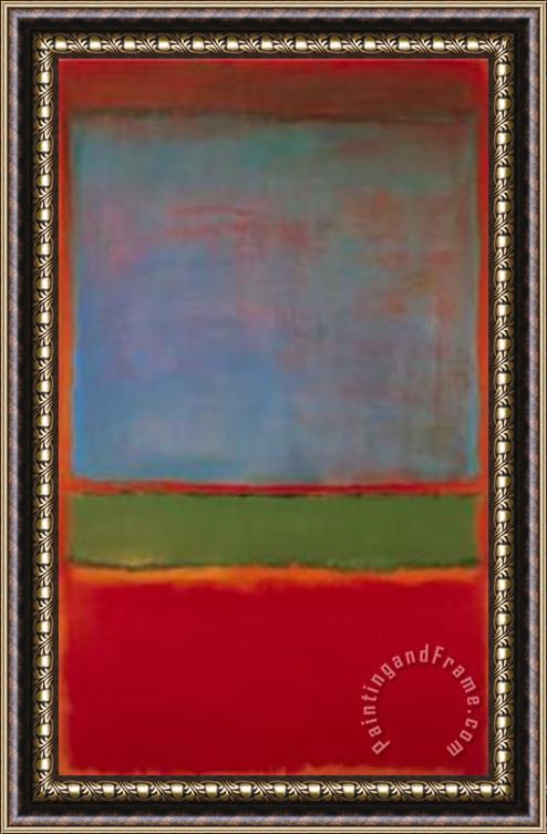 Mark Rothko Violet Green Red Framed Painting
