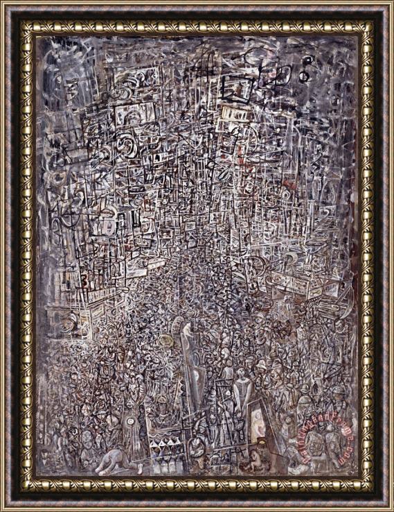 Mark Tobey Electric Night Framed Painting