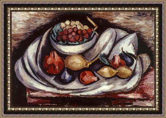 Marsden Hartley Still Life with Compote And Fruit Framed Print