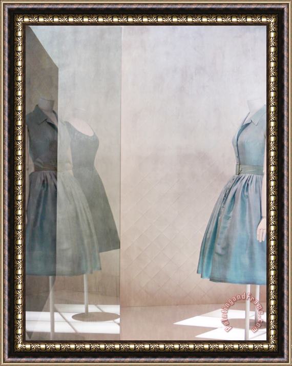 Martine Roch Blue dress Framed Print