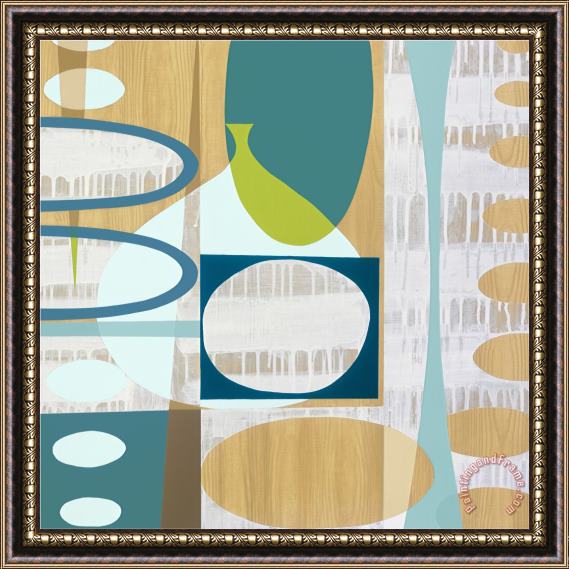 Mary Calkins Ocean And Sand 3 Framed Painting