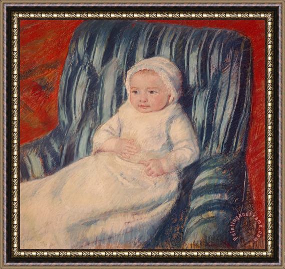 Mary Cassatt Child on a Sofa Framed Painting