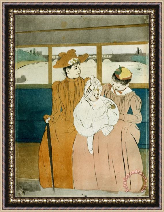 Mary Cassatt In The Omnibus Framed Painting