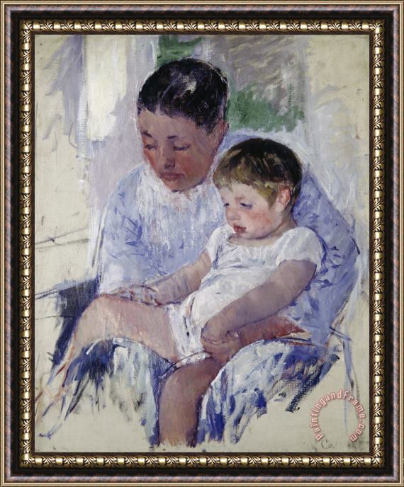 Mary Cassatt Jenny And Her Sleepy Child Framed Painting