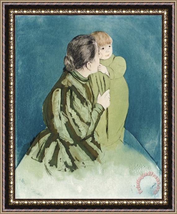 Mary Cassatt Peasant Mother And Child Framed Painting
