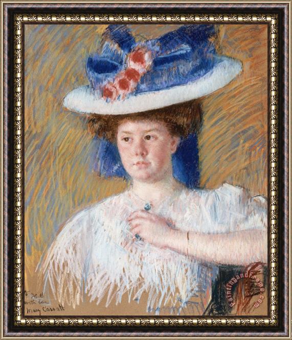 Mary Cassatt Portrait of Helen Sears, Daughter of Sarah Choate Sears Framed Painting