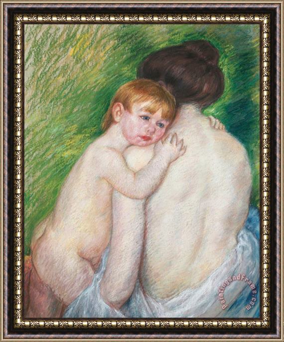 Mary Cassatt Stevenson The Bare Back Framed Painting