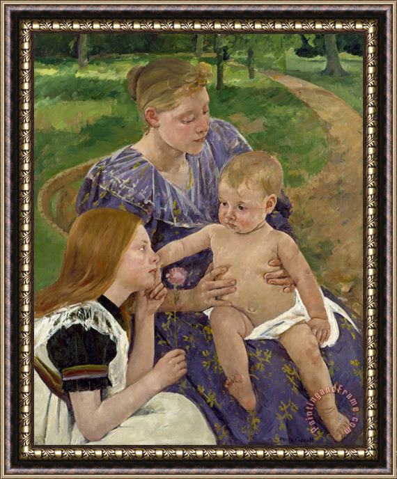 Mary Cassatt The Family, 1893 Framed Print