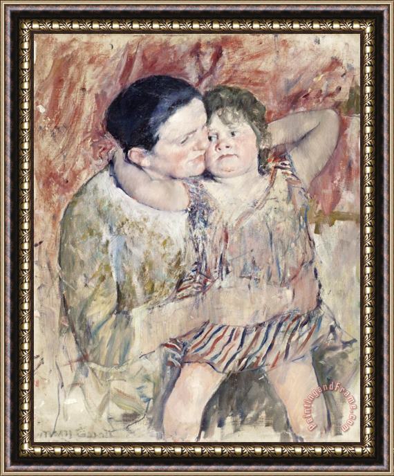 Mary Cassatt Woman And Child Framed Painting