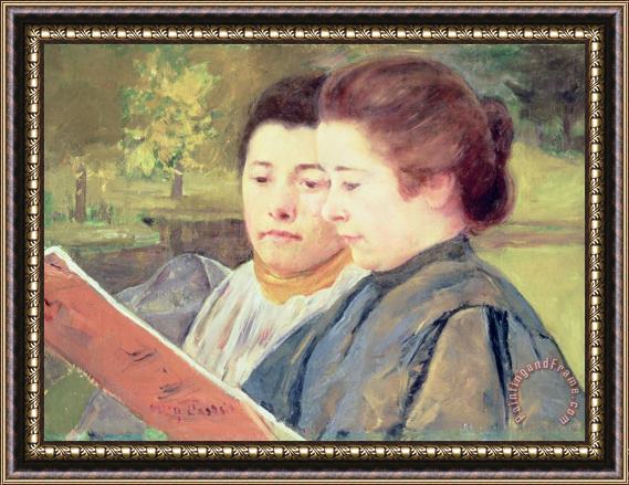 Mary Cassatt Women Reading Framed Painting