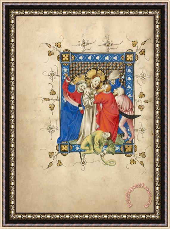 Masters of Dirc Van Delf The Betrayal of Christ Framed Print