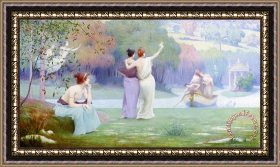 Maurice Chabas The Return to Cythera Framed Painting