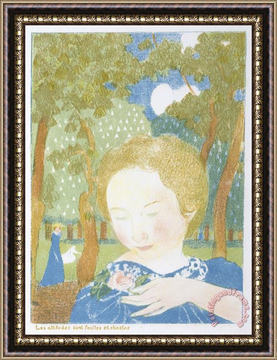 Maurice Denis Attitudes Are Simple And Chaste Framed Print