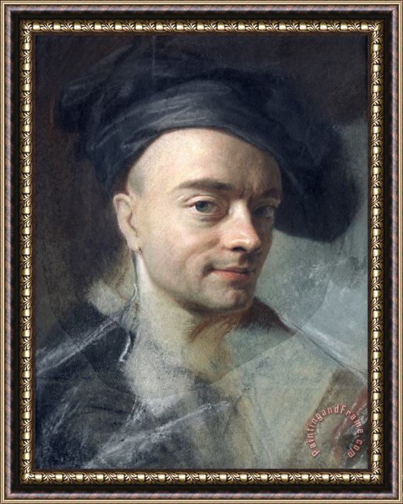 Maurice-Quentin de La Tour Self Portrait Framed Print