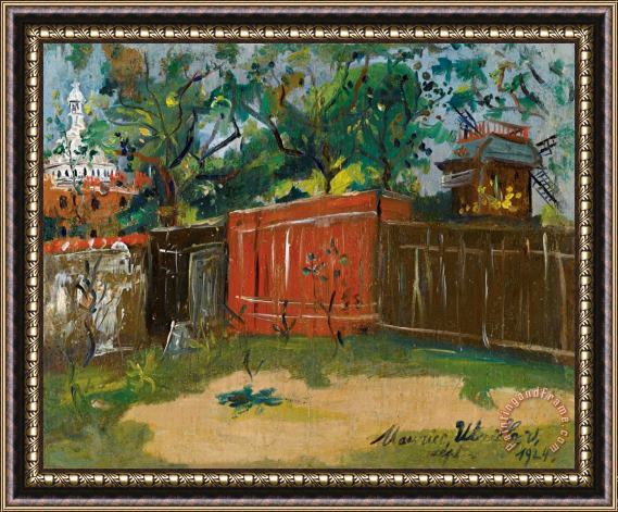 Maurice Utrillo Le Moulin De La Galette Framed Painting