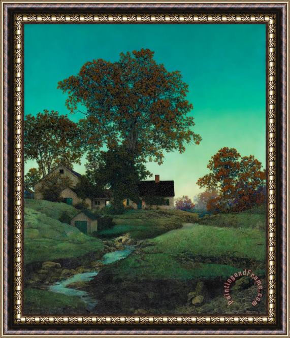 Maxfield Parrish Evening Framed Painting