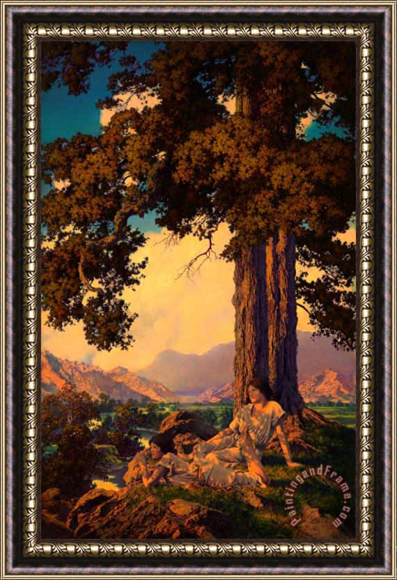 Maxfield Parrish Hilltop, 1926 Framed Painting