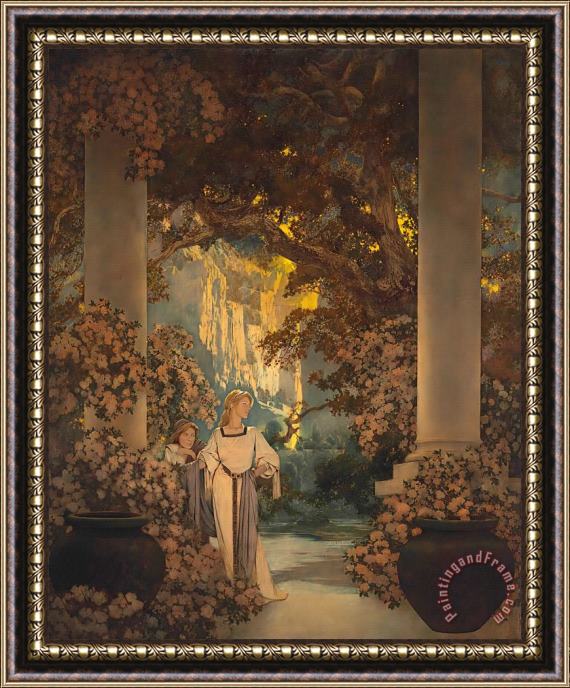 Maxfield Parrish Land of Make Believe, 1905 Framed Painting