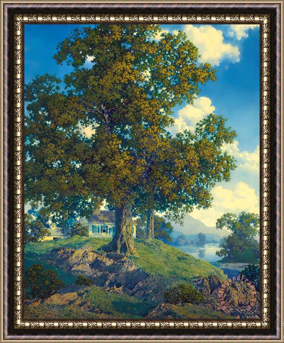 Maxfield Parrish Peaceful Valley (homestead) Framed Print