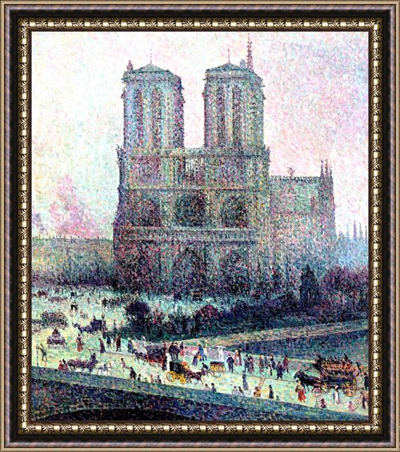 Maximilien Luce Notre-Dame Paris Framed Painting