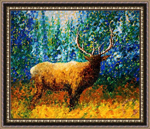 Megan Aroon Duncanson Alaskan Elk Framed Painting