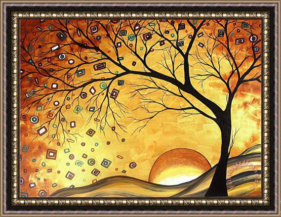 Megan Aroon Duncanson Dreaming in Gold Framed Painting