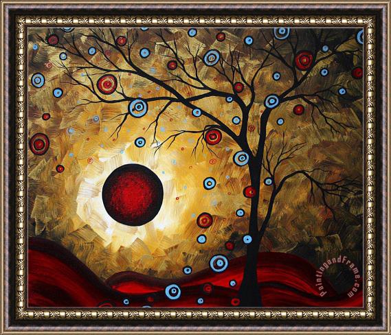 Megan Aroon Duncanson Frosted Gold Framed Painting