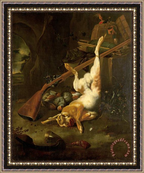 Melchior de Hondecoeter Dead Game Framed Painting