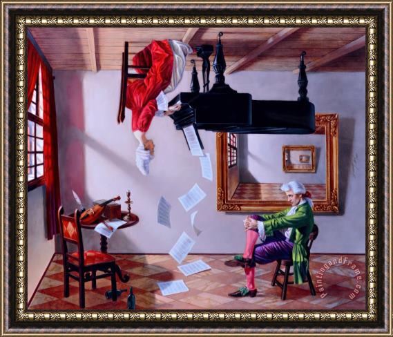 Michael Cheval Discord of Analogy Framed Painting