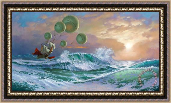 Michael Cheval Flying Dutchman Framed Painting