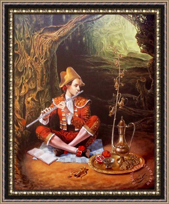 Michael Cheval Magic Flute Framed Painting