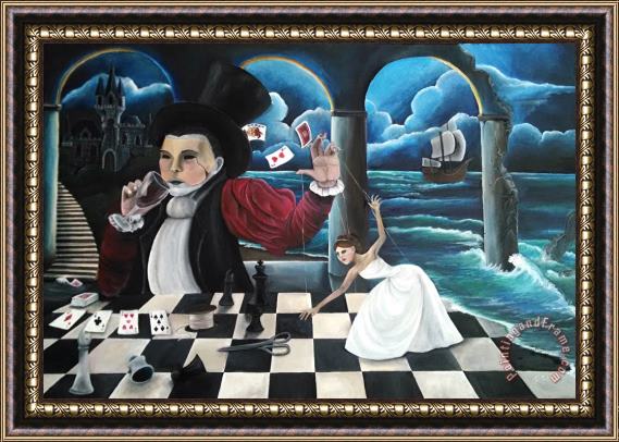 Michael Cheval Puppet Master Framed Painting