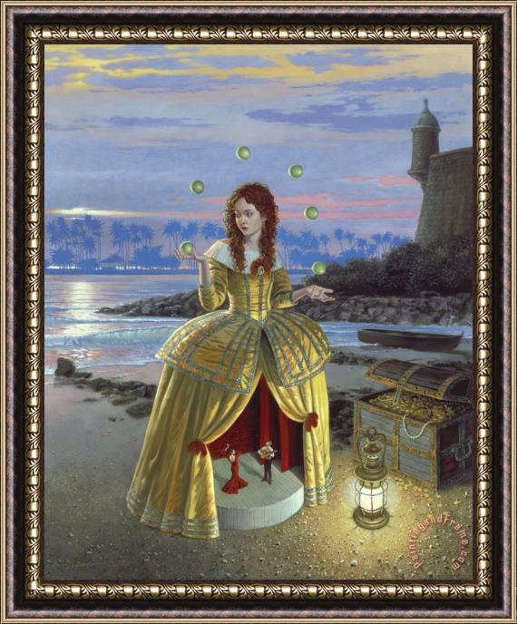 Michael Cheval Showtime Original Framed Painting