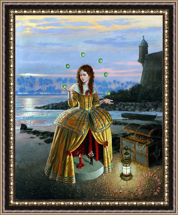 Michael Cheval Showtime Framed Print