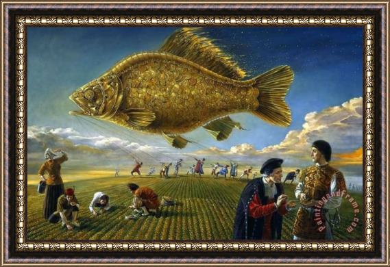Michael Cheval The Goldfish Framed Painting
