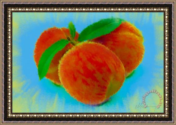 Michael Greenaway Abstract Fruit Painting Framed Painting