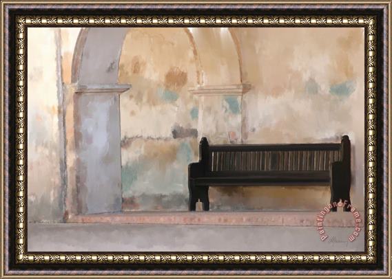 Michael Greenaway The Bench Framed Painting
