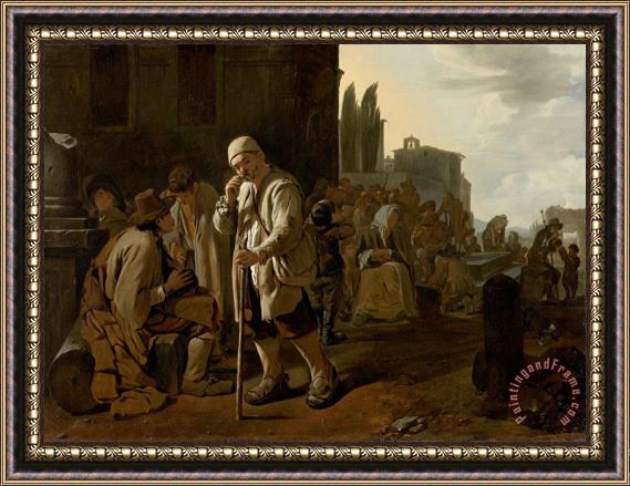 Michael Sweerts Feeding The Hungry Framed Painting