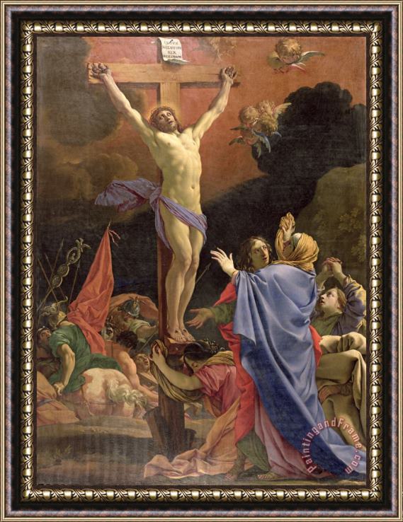 Michel Dorigny Christ on the Cross Framed Print