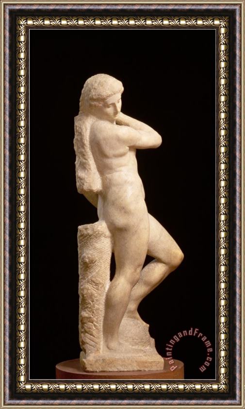 Michelangelo Buonarroti Apollo Or David C 1530 Framed Painting