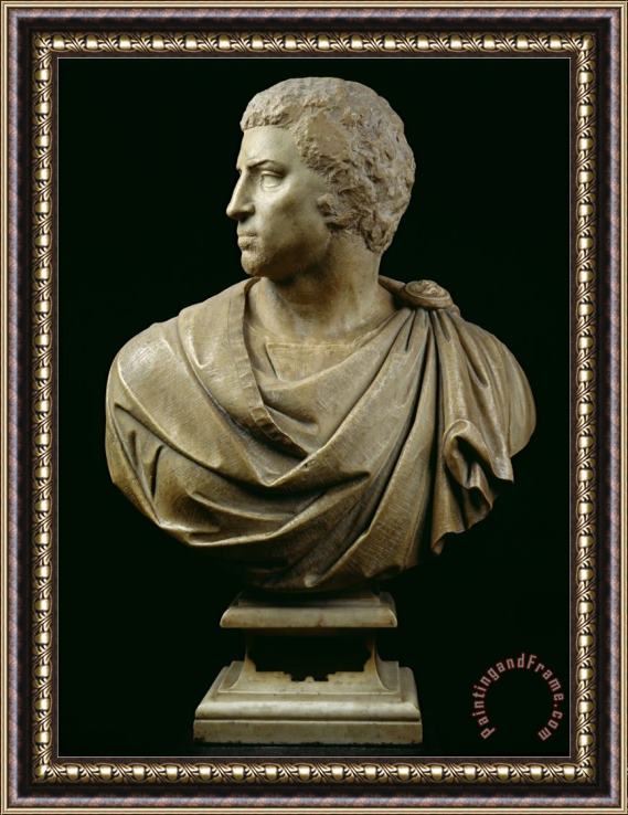 Michelangelo Buonarroti Bust of Brutus Framed Print
