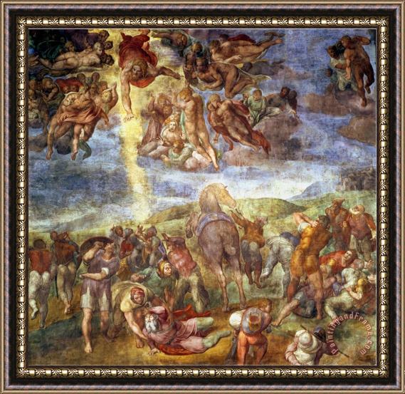 Michelangelo Buonarroti Conversion of St Paul Framed Print