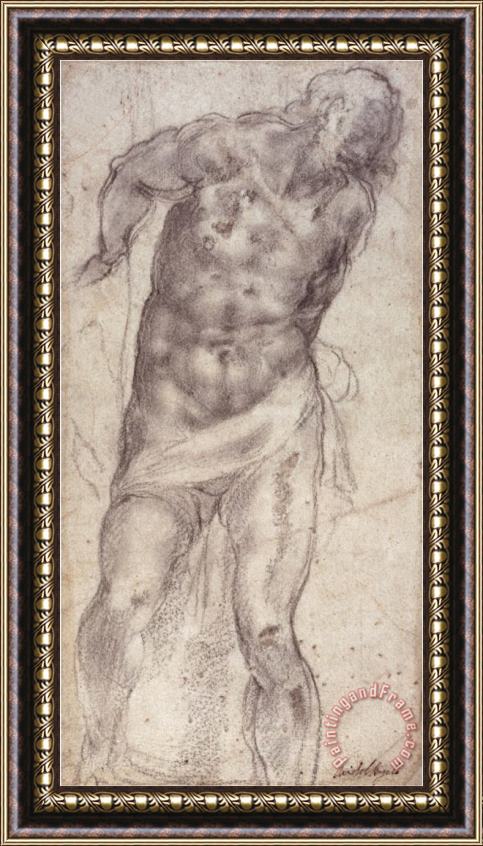 Michelangelo Buonarroti Figure Study Framed Print