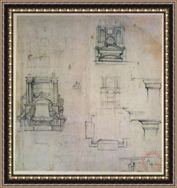 Michelangelo Buonarroti Inv 1859 6 25 545 R Framed Print