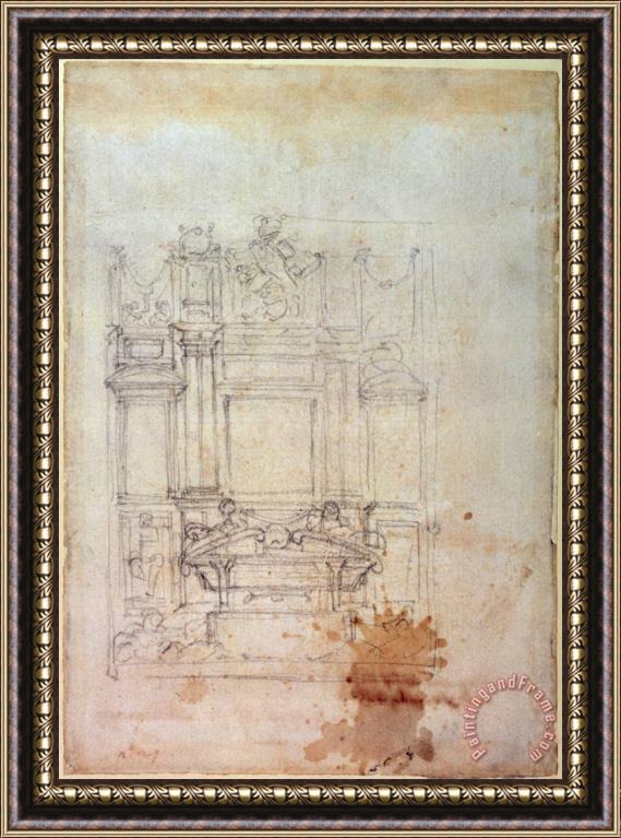 Michelangelo Buonarroti Inv L859 6 25 823 R Framed Painting