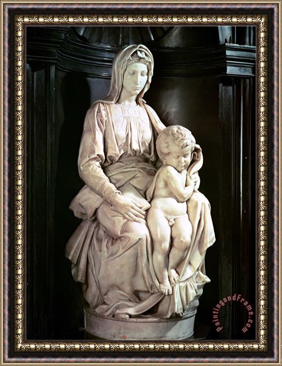 Michelangelo Buonarroti Madonna And Child Framed Painting
