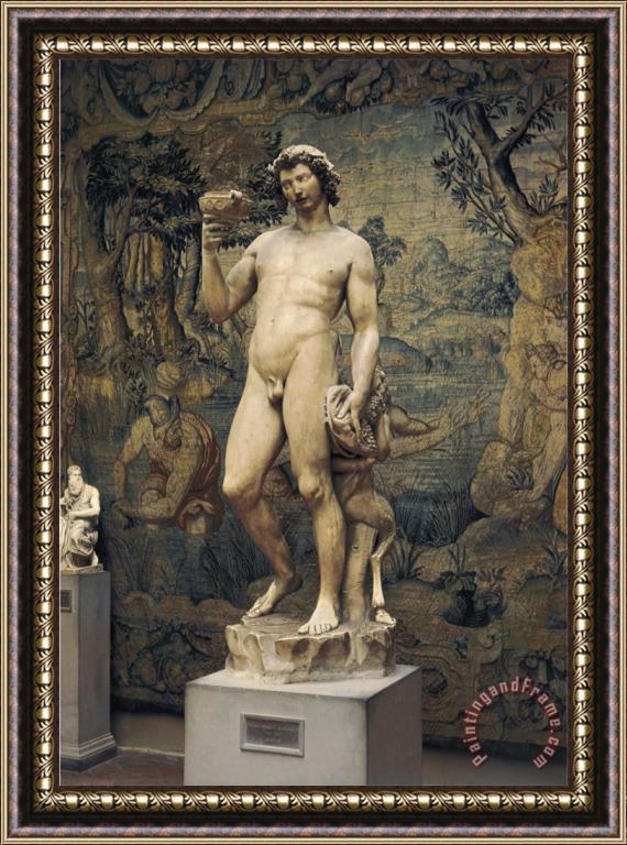 Michelangelo Buonarroti Michelangelo Bacchus Framed Painting