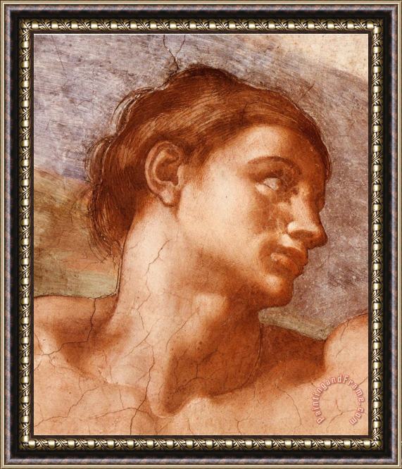 Michelangelo Buonarroti Sistine Chapel Adam Framed Painting