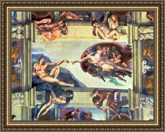 Michelangelo Buonarroti Sistine Chapel Ceiling Creation Of Adam