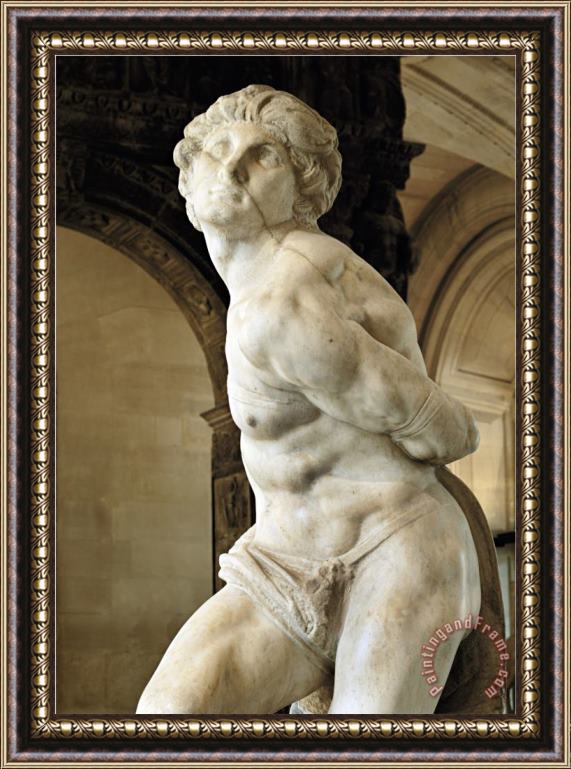 Michelangelo Buonarroti Slave Detail Framed Print
